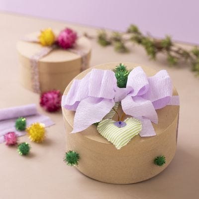 Scatole regalo rotonde in cartone