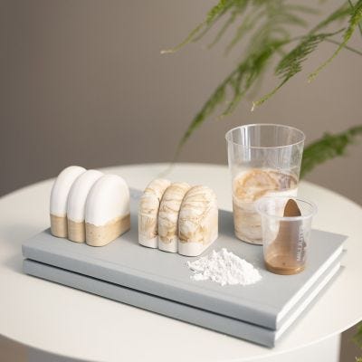 Scultura stampata con resina 