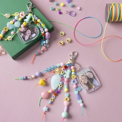 Ciondolo con foto e perline