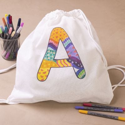 Borsa con lettera per bambini in età prescolare