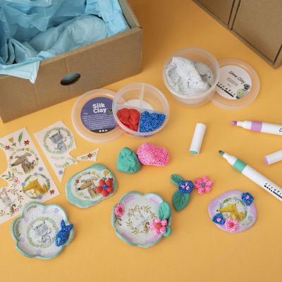 Stone Clay decorata con graziosi motivi di animali