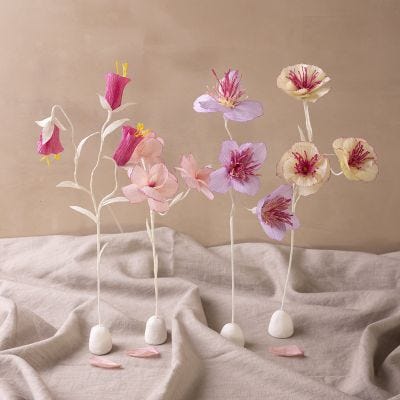 Fiori di crepa su base