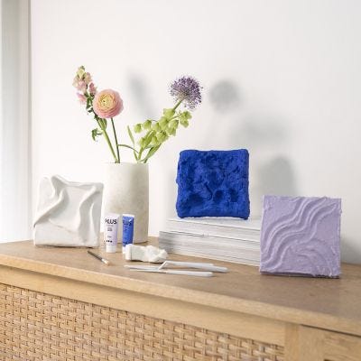 Arte murale 3D con tre diversi materiali e tecniche