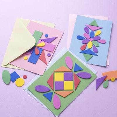 Biglietti con disegni zen colorati in schiuma EVA