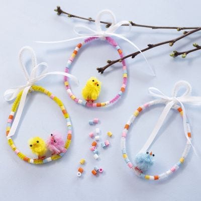 Decorazioni natalizie da appendere con pulcini