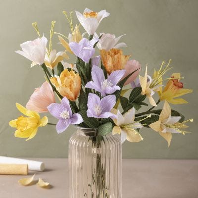 Bouquet di carta crespa