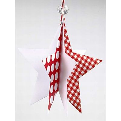 A Punched-Out Shape covered with Vivi Gade Design Paper