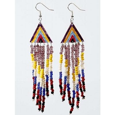 Earrings with Rocaille Seed Beads
