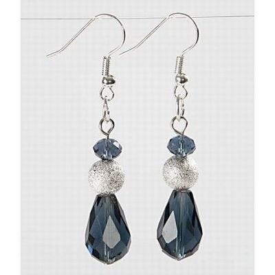 Earrings with Faceted Beads