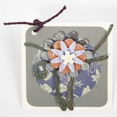 A 3D Card with a Flower
