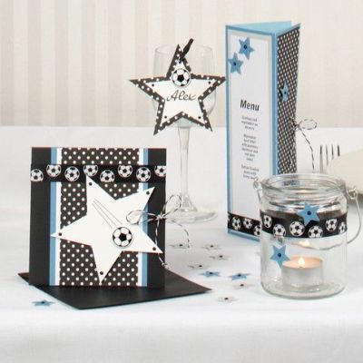 Footballs on a Greeting Card