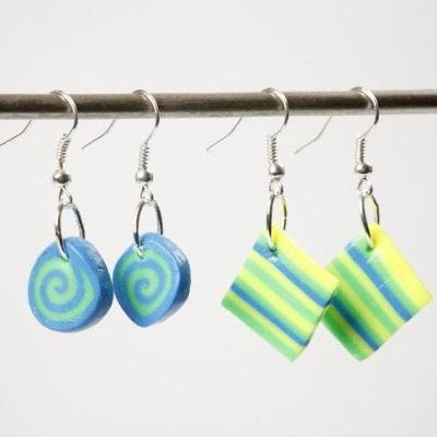 Neon-Coloured Jewellery made from Pardo Jewellery Clay