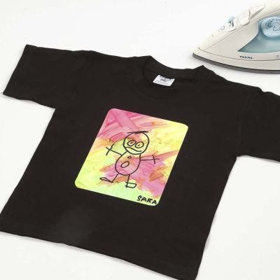 Scuola tecnica: fantasia trasferita con pittura per stoffa