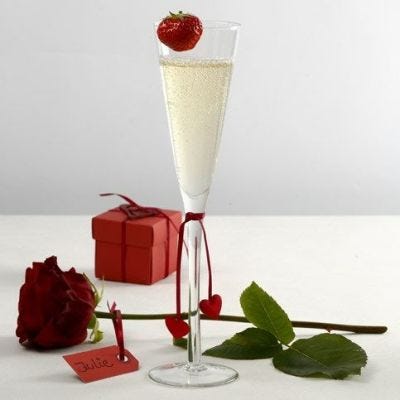 Decorazioni per la tavola rosse e bianche