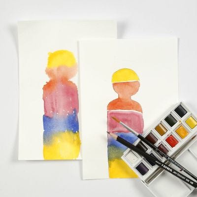 Esercitarsi con i blocchi di acquerello