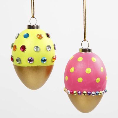 Painted Eggs with Gold