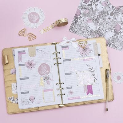 Planning di 5 settimane decorato
