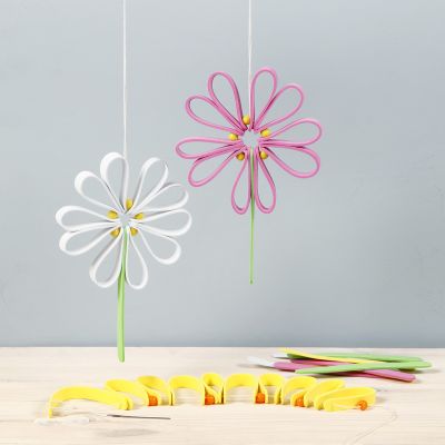 Fiori colorati in gomma creativa