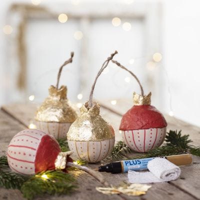 Palla dell'albero di Natale in legno