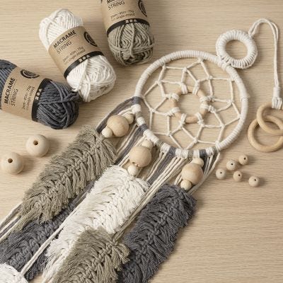 Kit Fai da te Principiante: impara a intrecciare il macramè 