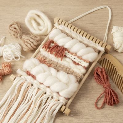 Kit Fai da te Principiante: impara a tessere su un telaio 