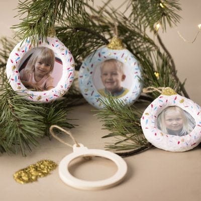 Decorazioni natalizie da appendere con foto
