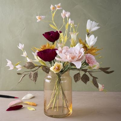 Bouquet di carta crespa