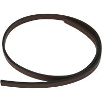 Cintura di finto cuoio, L: 10 mm, spess. 3 mm, marrone, 1 m/ 1 conf.