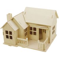 Costruzioni 3D, Casa con terrazza, misura 19x17,5x15 , 1 pz