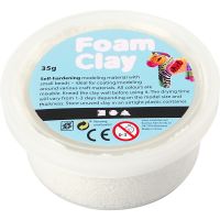 Foam Clay® , bianco, 35 g/ 1 vasch.