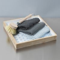 Semplici strofinacci realizzati a maglia