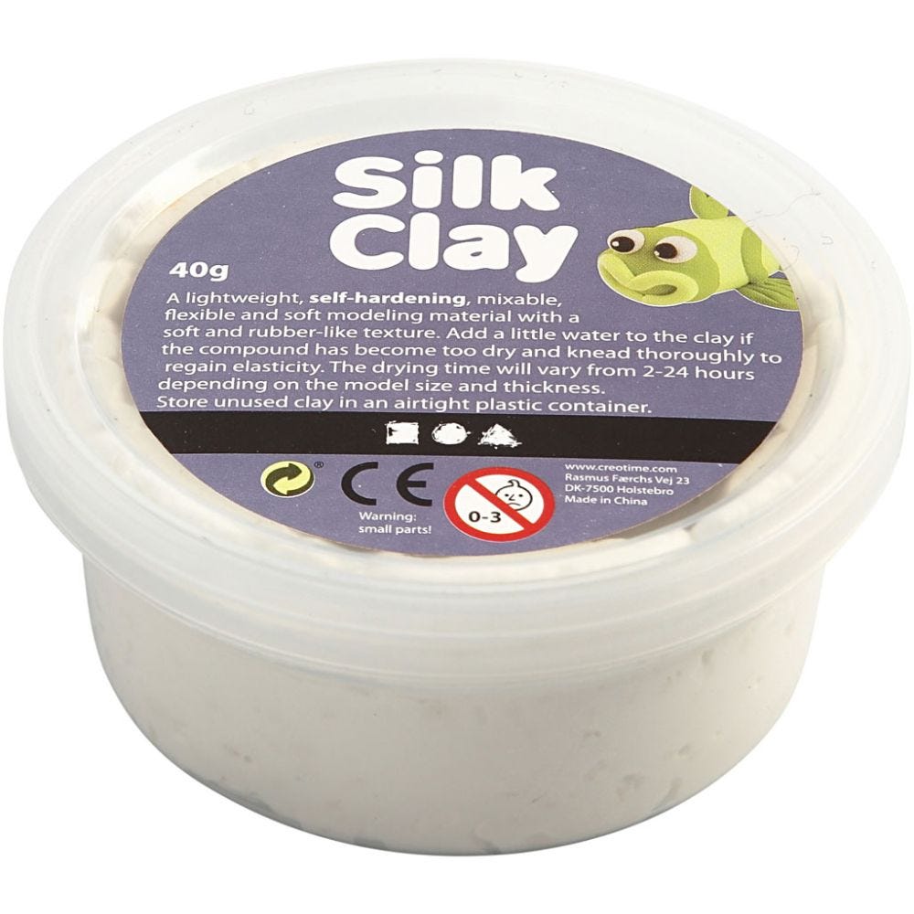 Silk Clay®, bianco, 40 g/ 1 vasch.