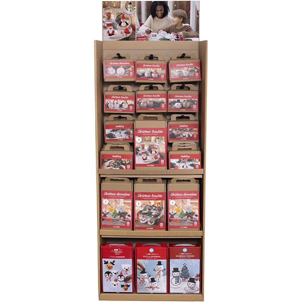 Display da pavimento in cartone, H: 1584 mm, P: 332 mm, L: 630 mm, 69 pezzo/ 1 conf.