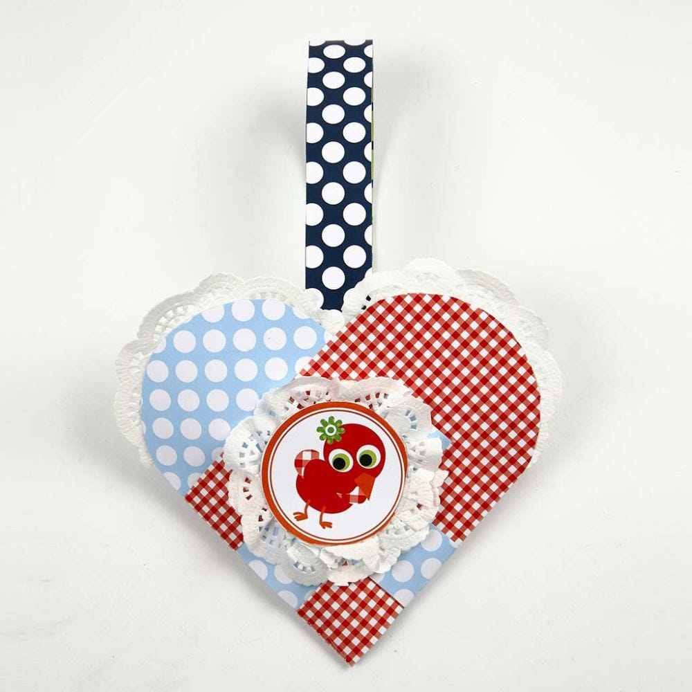 Bianco 30 pezzi Creativ 20964 Centrini D: 10 cm cuore 