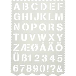 Maschera con lettere e numeri