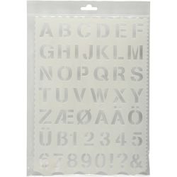 Maschera con lettere e numeri