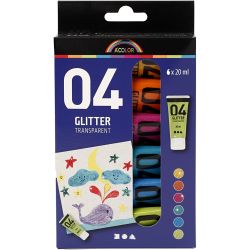 Colori acrilici glitterati
