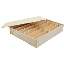 Contenitore in legno con coperchio