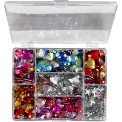 Strass in scatola da esposizione
