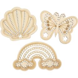 Forma in legno con fori