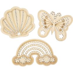 Forma in legno con fori