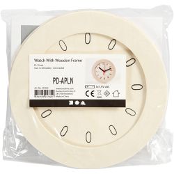 Orologio con cornice in legno