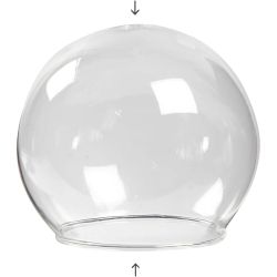 Sfera da appendere in vetro senza base