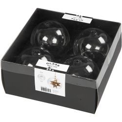 Sfera da appendere in vetro senza base