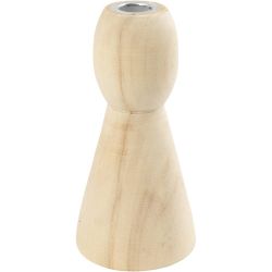 Portacandele conici in legno