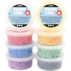 Foam Clay Large, colori asst., 8x20 g/ 1 conf.
