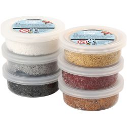 Foam Clay&reg; , metallico, armonia marrone, 6x14 g/ 1 conf.