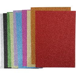 Fogli di gomma glitterata