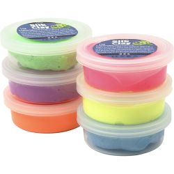 Silk Clay®, colori neon, 6x14 g/ 1 conf.