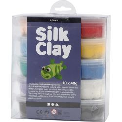 Silk Clay®, Basic 1, colori asst., 10x40 g/ 1 conf.